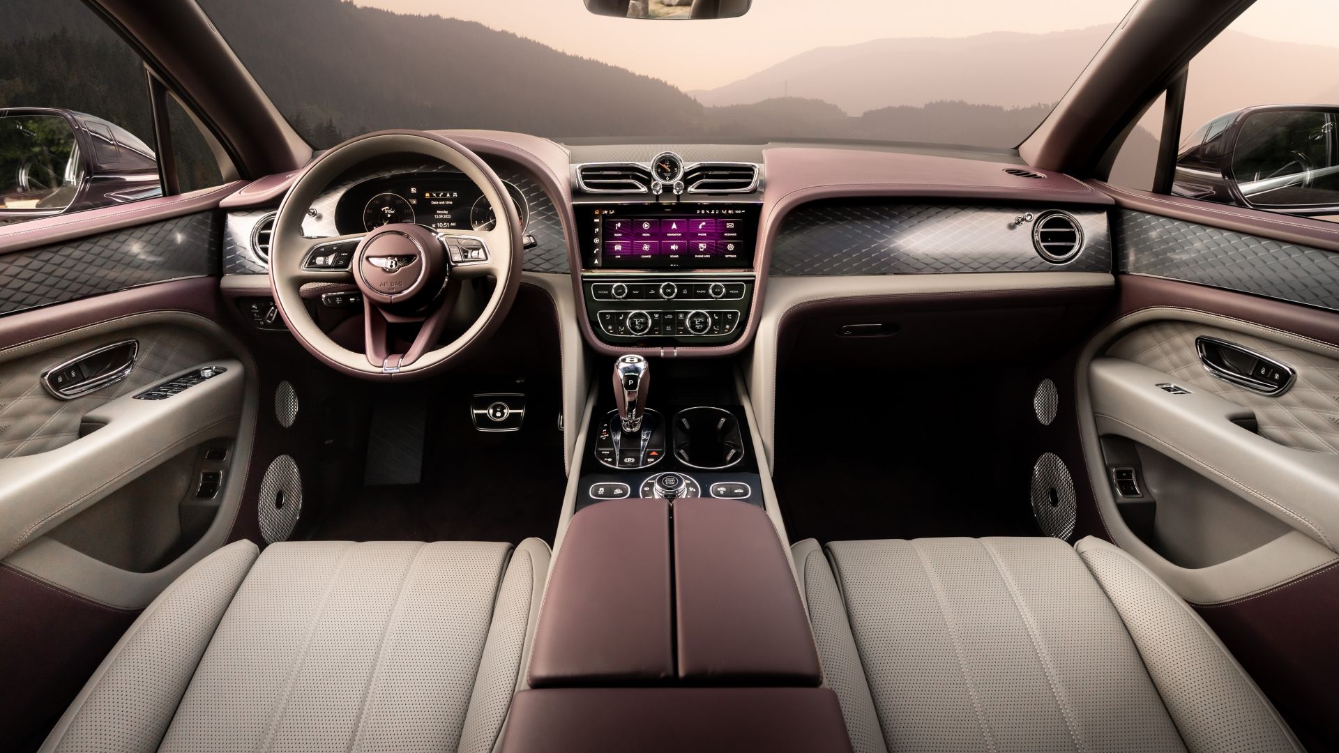 Bentayga EWB innen Front Cabin