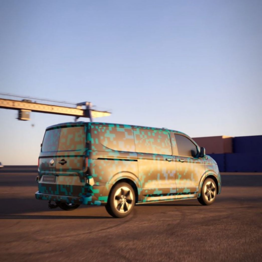 VW Transporter side and rear view