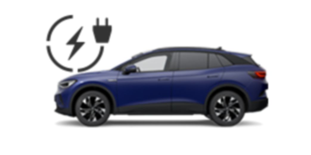 VW ID.4 gialla vista laterale