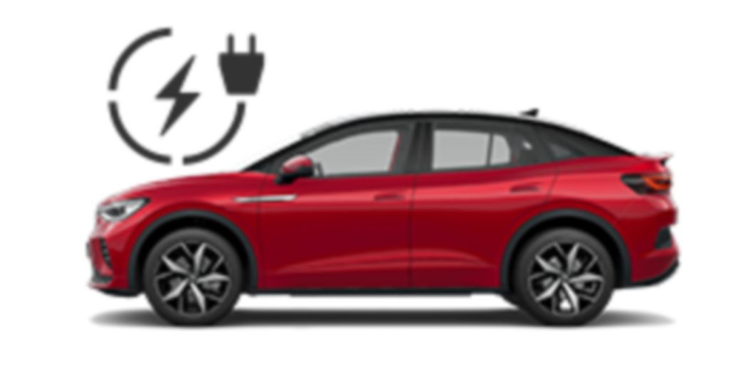 VW ID.5 GTX rossa vista laterale