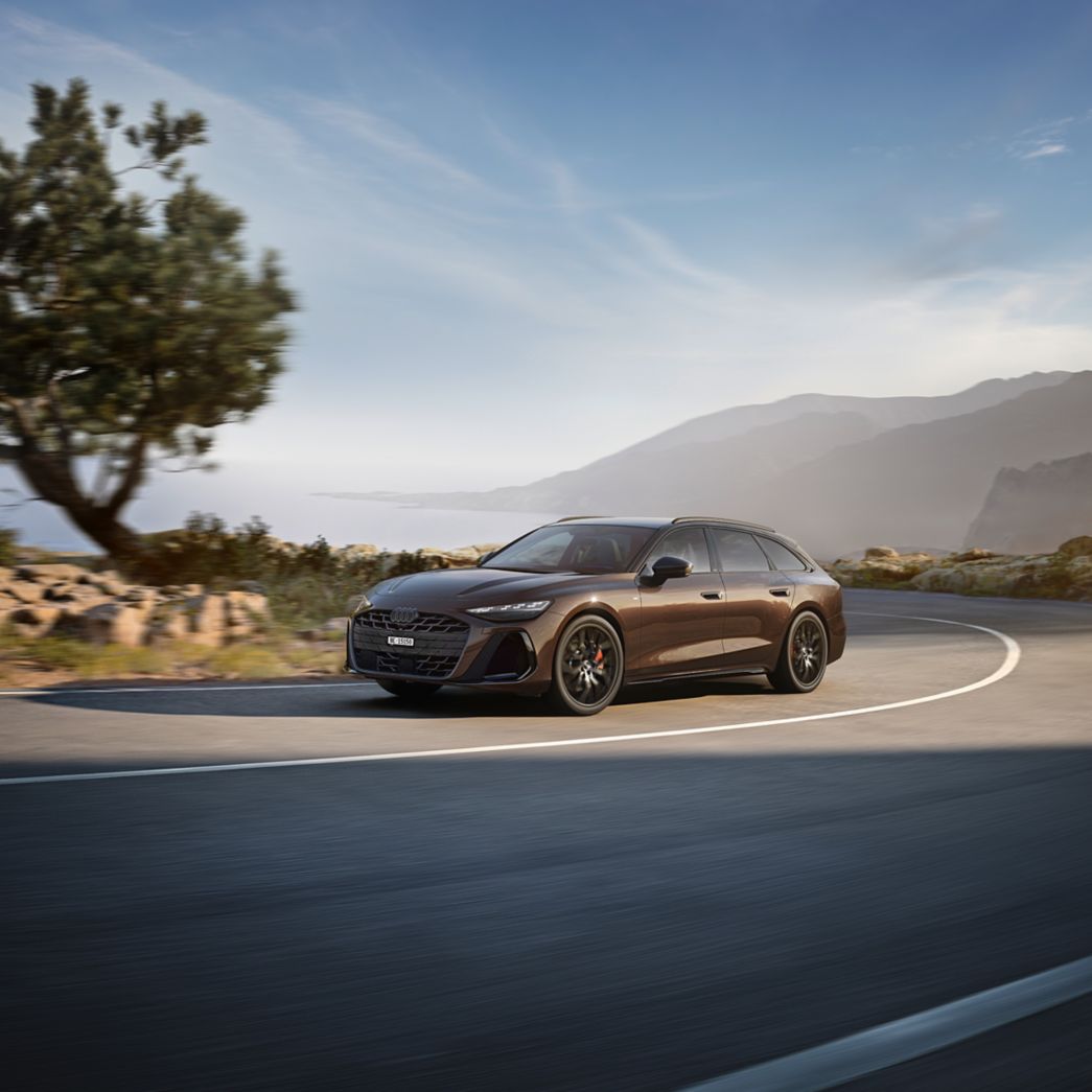 Brauner Audi A6 Avant Frontansicht