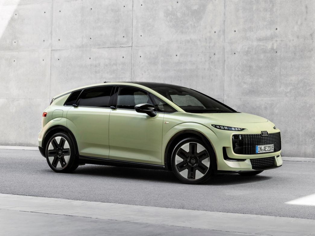 Audi A2 e-tron grün Seitenansicht