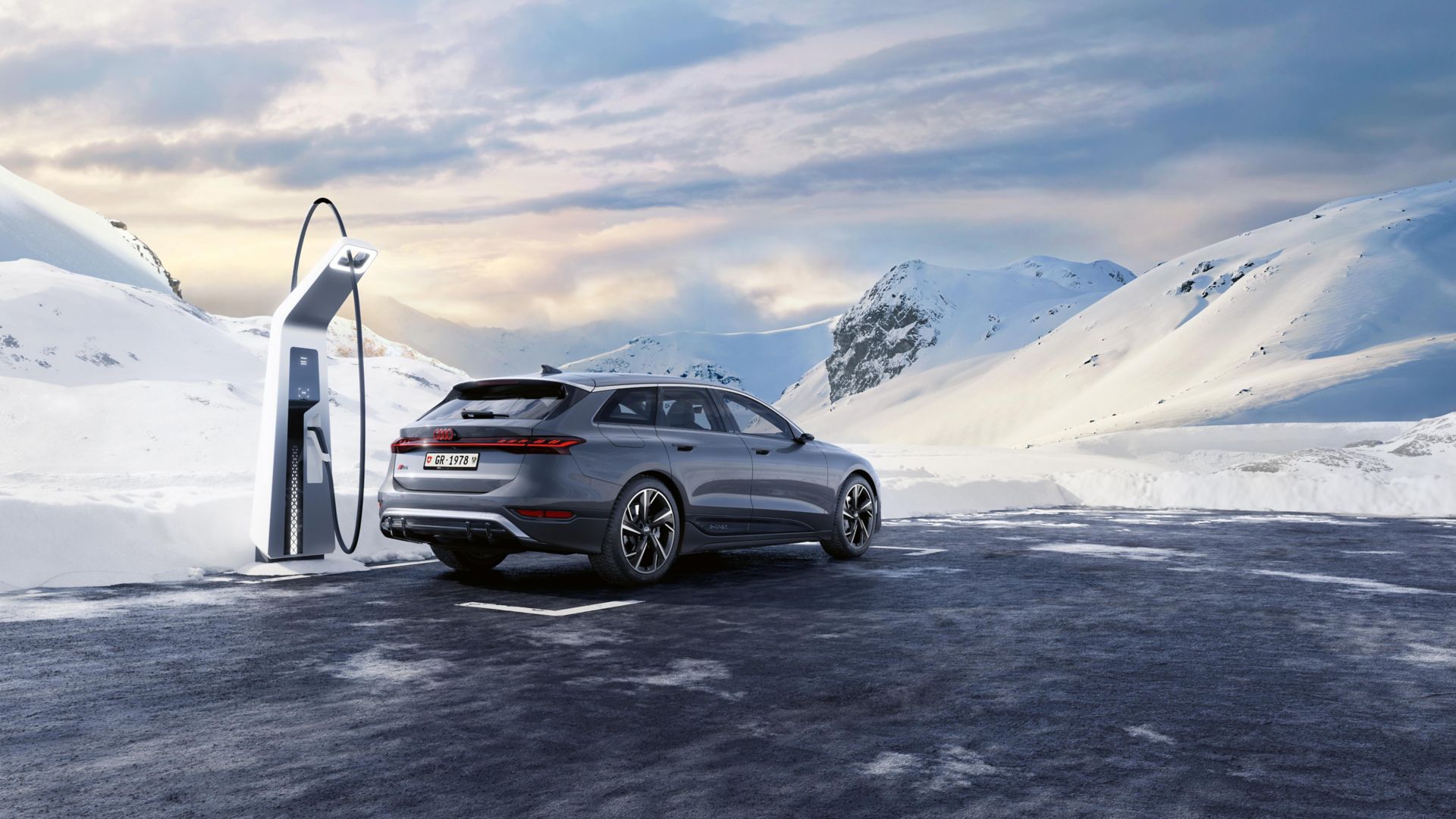 AMAG charging cable plugged into the vehicle