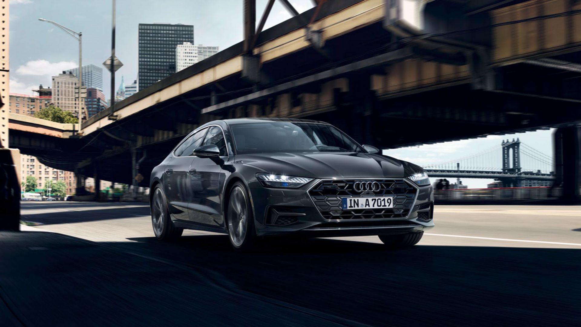 Audi A7, vista frontale