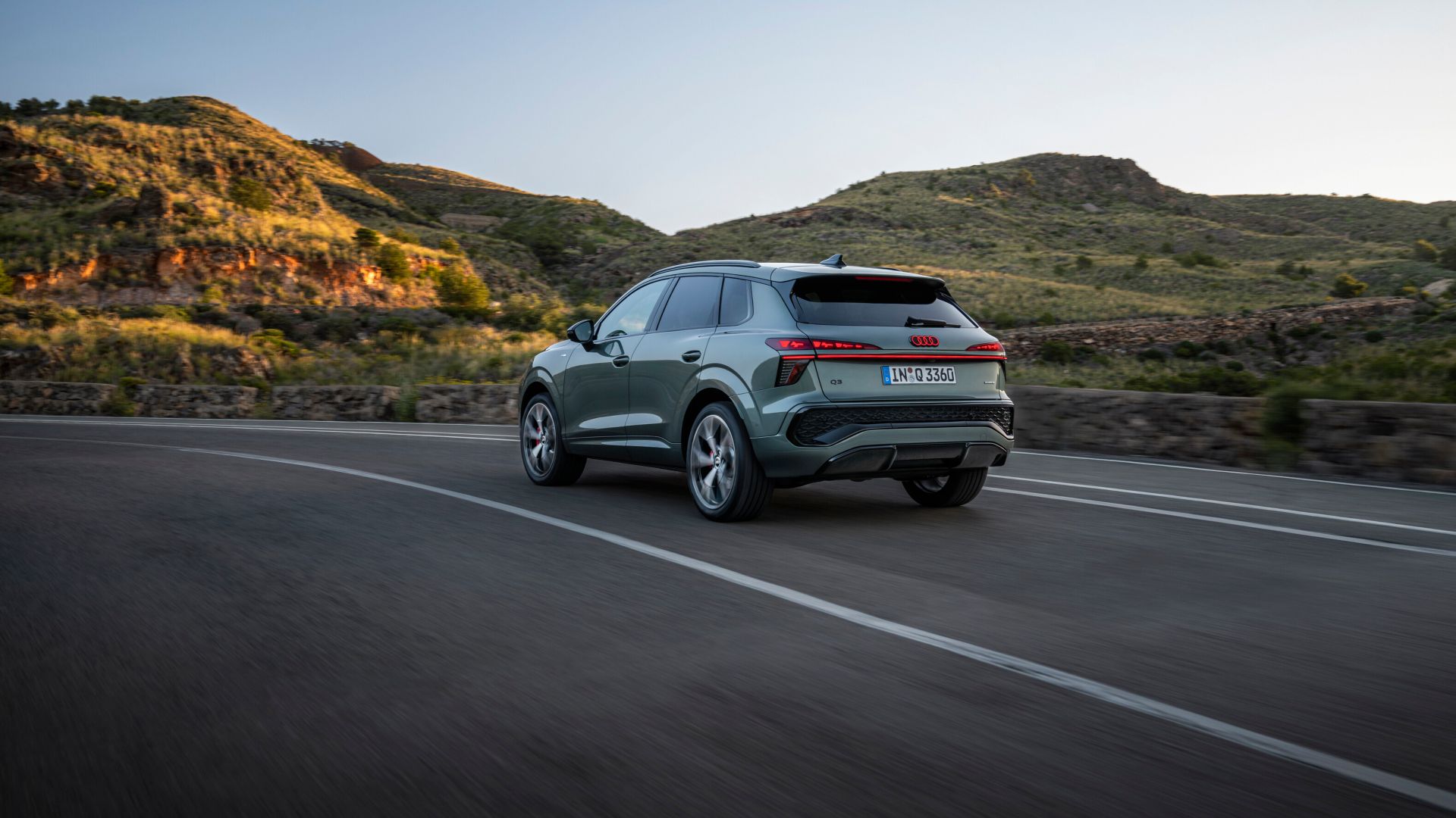 Audi Q3 verte vue arrière