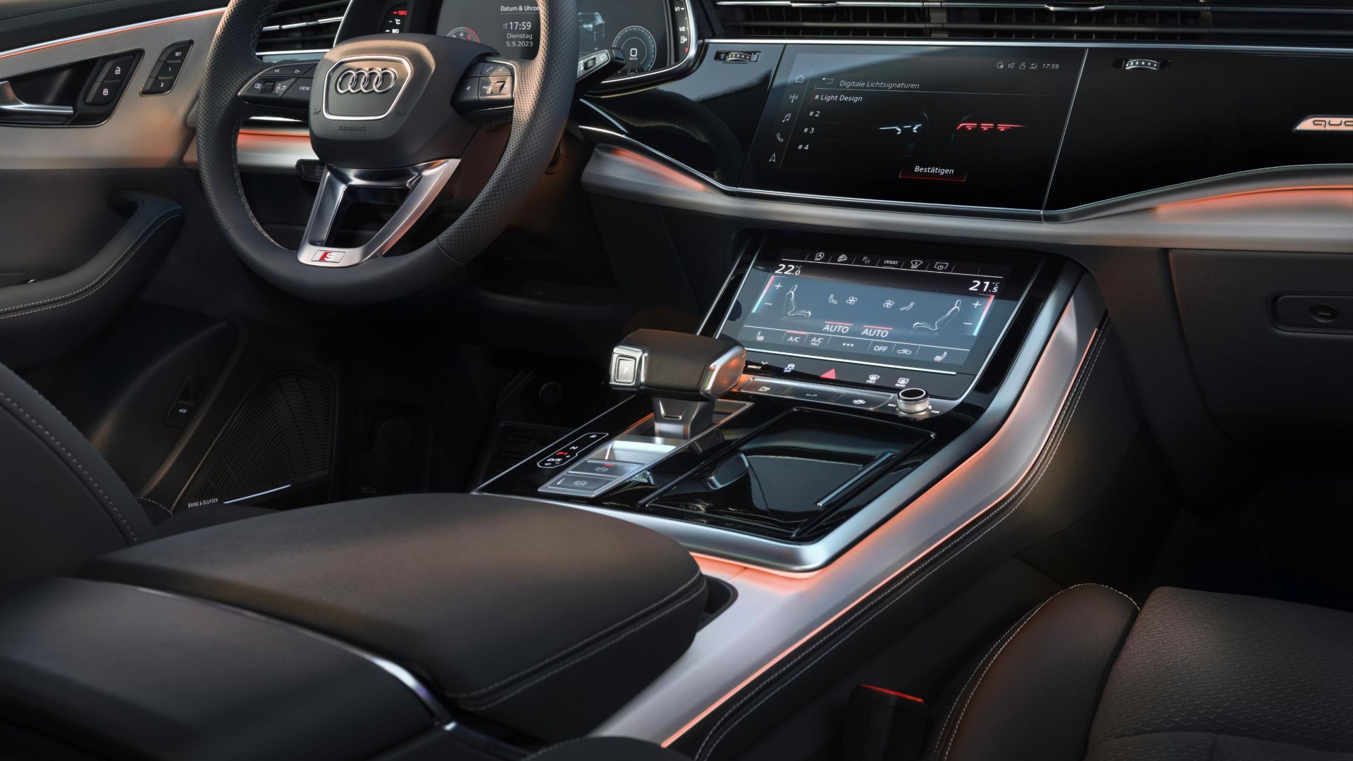 Audi Q8 seitliches Cockpit