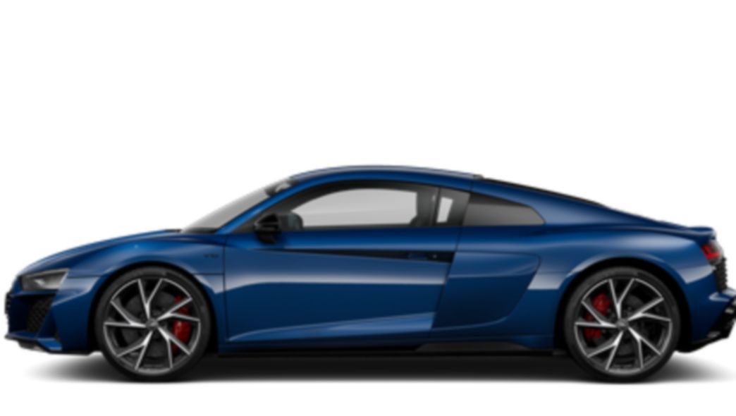 R8 Coupé V10 Performance RWD in blu