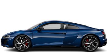 R8 Coupé V10 performance RWD en bleu