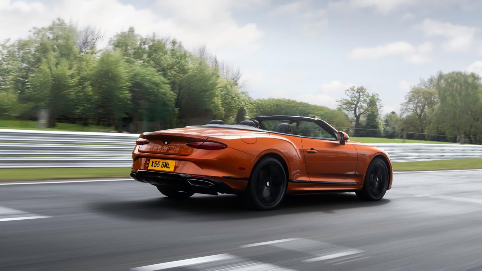 Bentley Continental GTC orange Black Edition Heckansicht