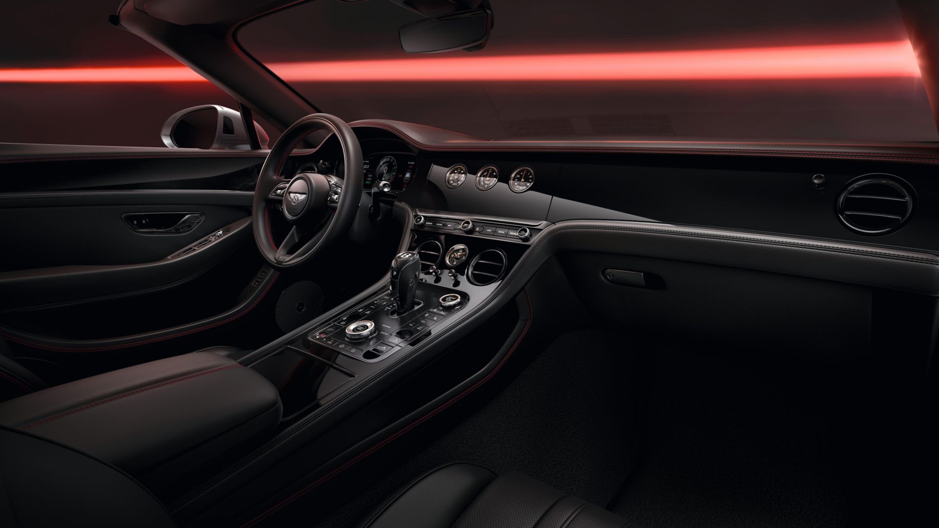 Bentley Continental GTC orange Black Edition Cockpit