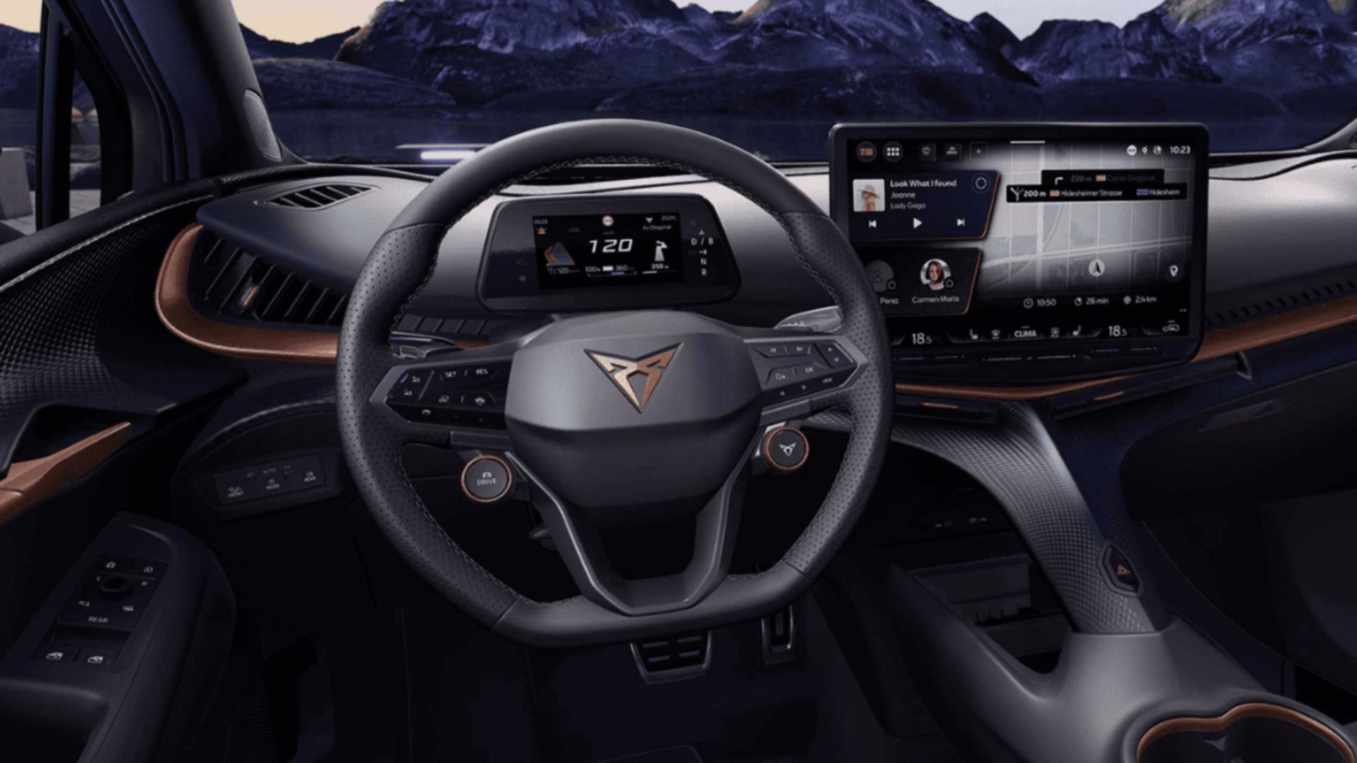 Volant intérieur de la CUPRA Tavascan