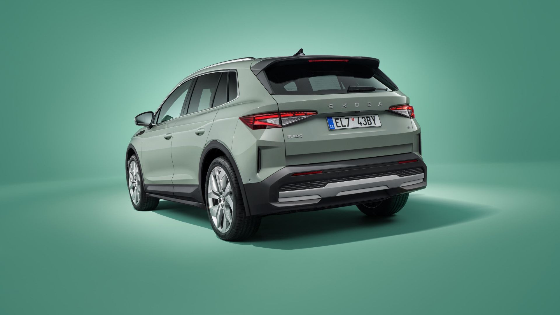 Škoda Elroq grün Heckansicht