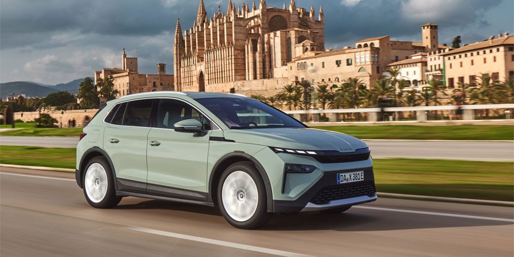 Skoda Elroq on the road