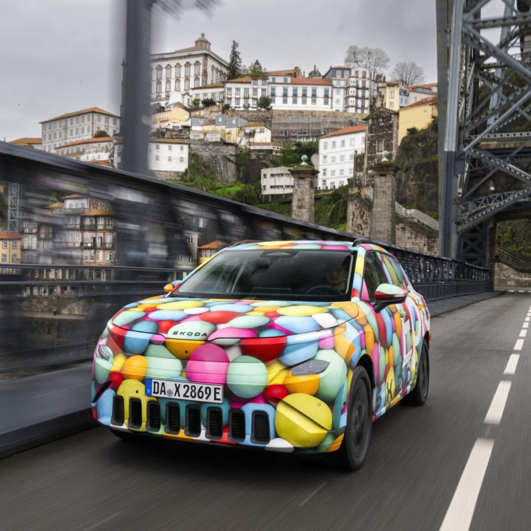 Skoda Elroq grün Frontansicht