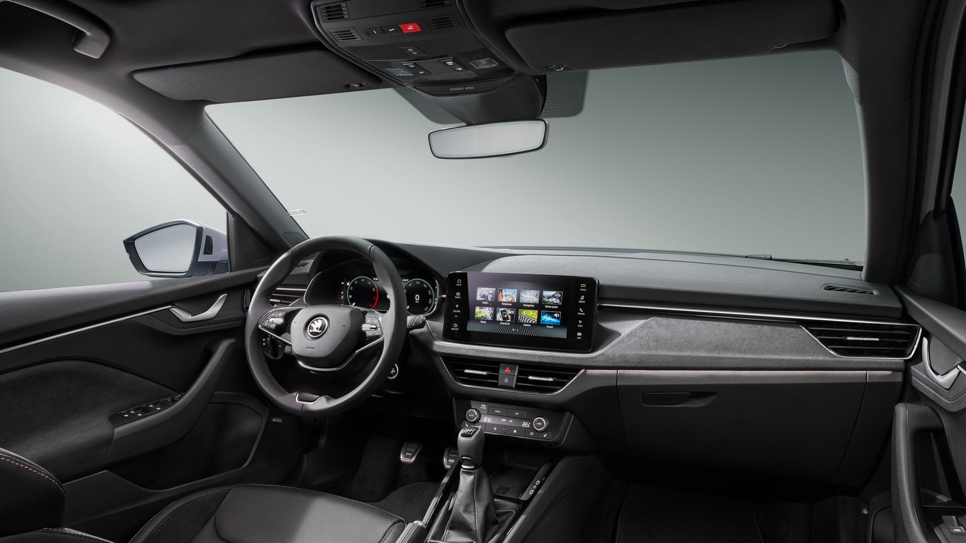 Skoda Kamiq Innenraum vorne mit Display