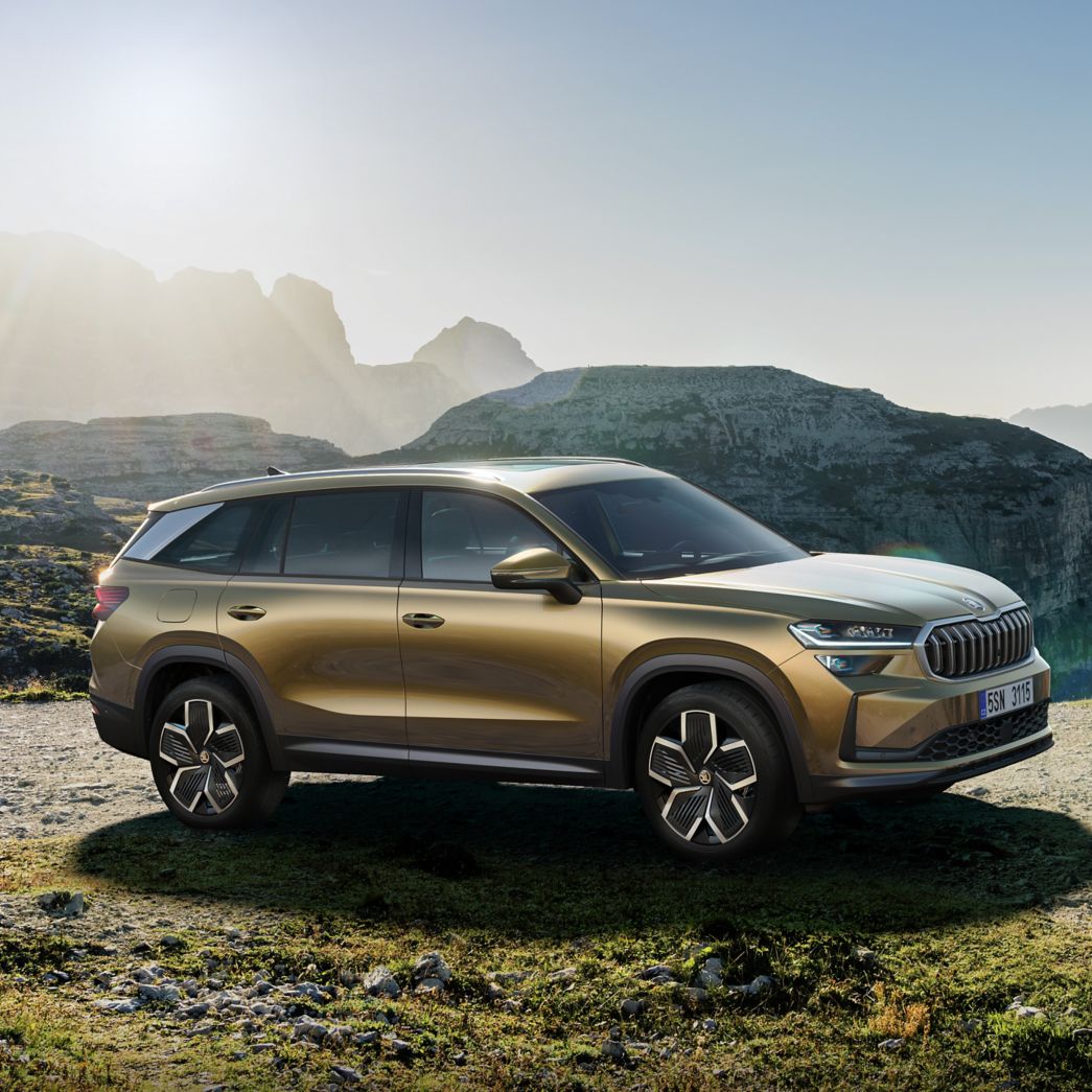 Škoda Kodiaq in montagna vista laterale