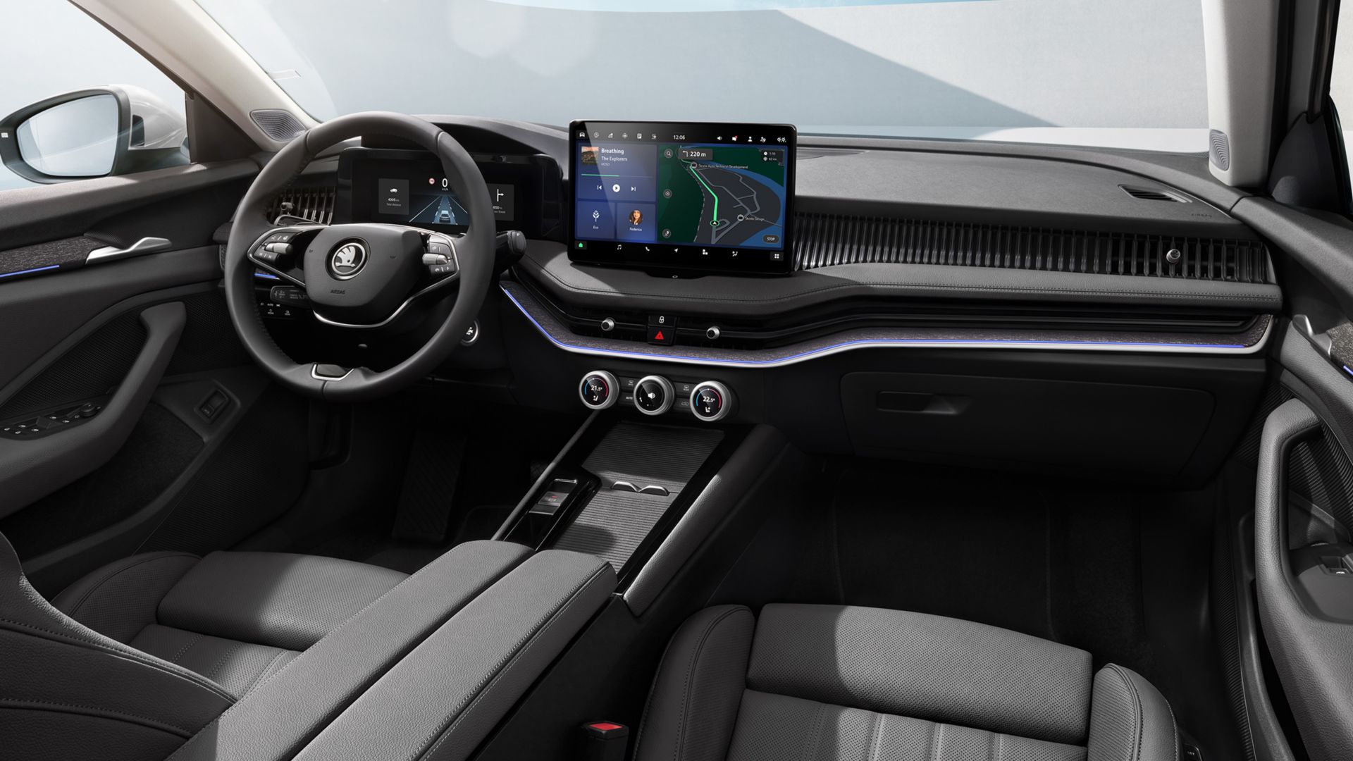 Skoda Superb Display und Cockpit