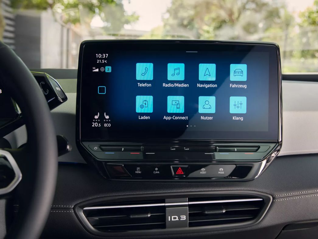 Modernes 5,3 Zoll Display des VW ID.3