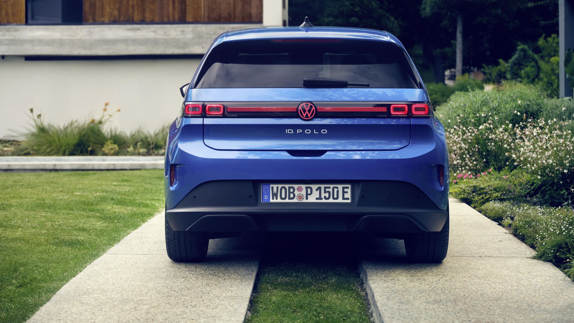 VW ID. Polo seitlich blau