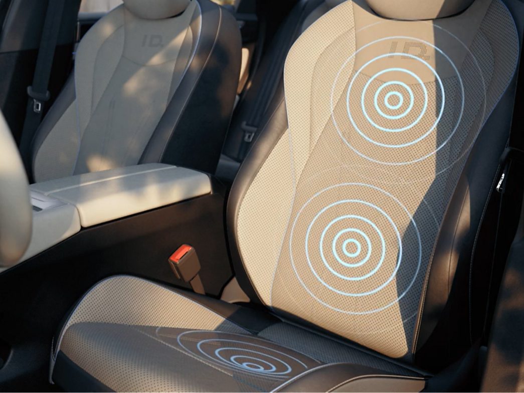 The seats of the VW ID.7 with air conditioning and massage function