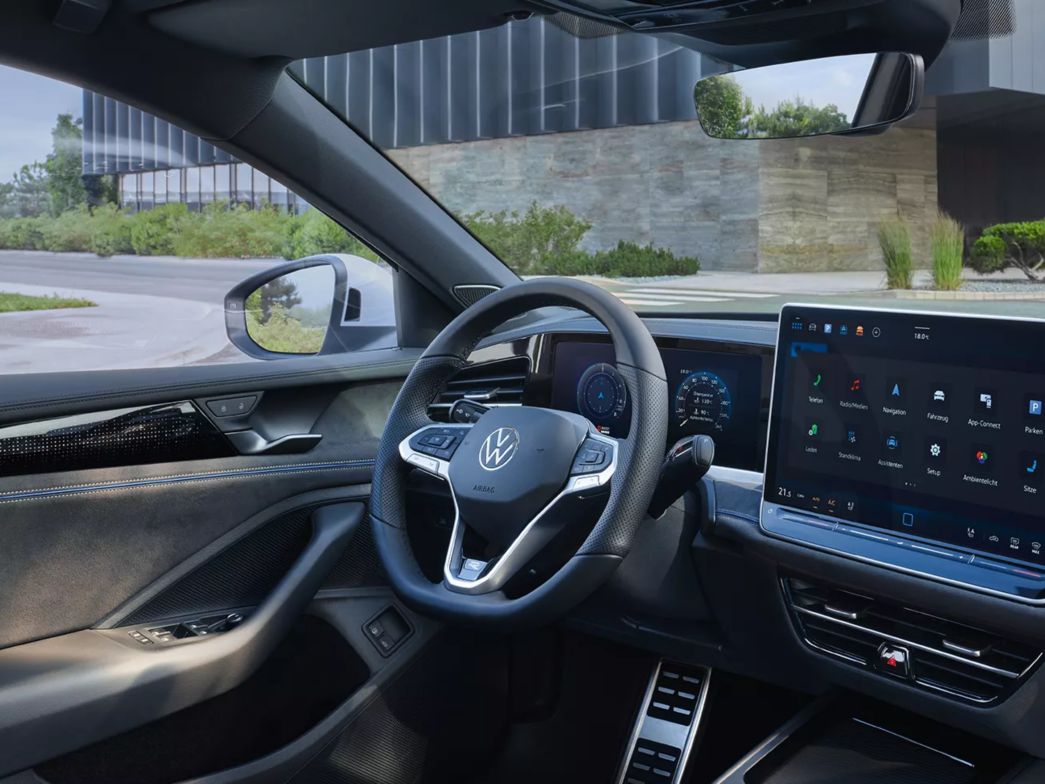 Cockpit of the new VW Passat 