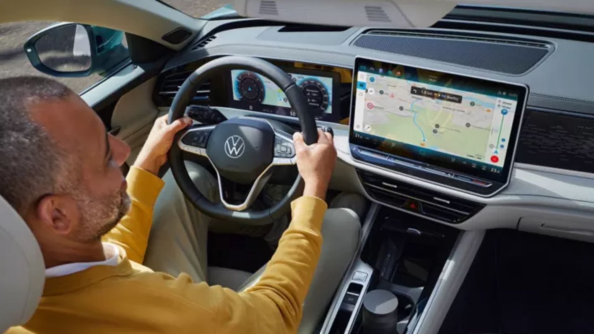 Cockpit of the new VW Passat 