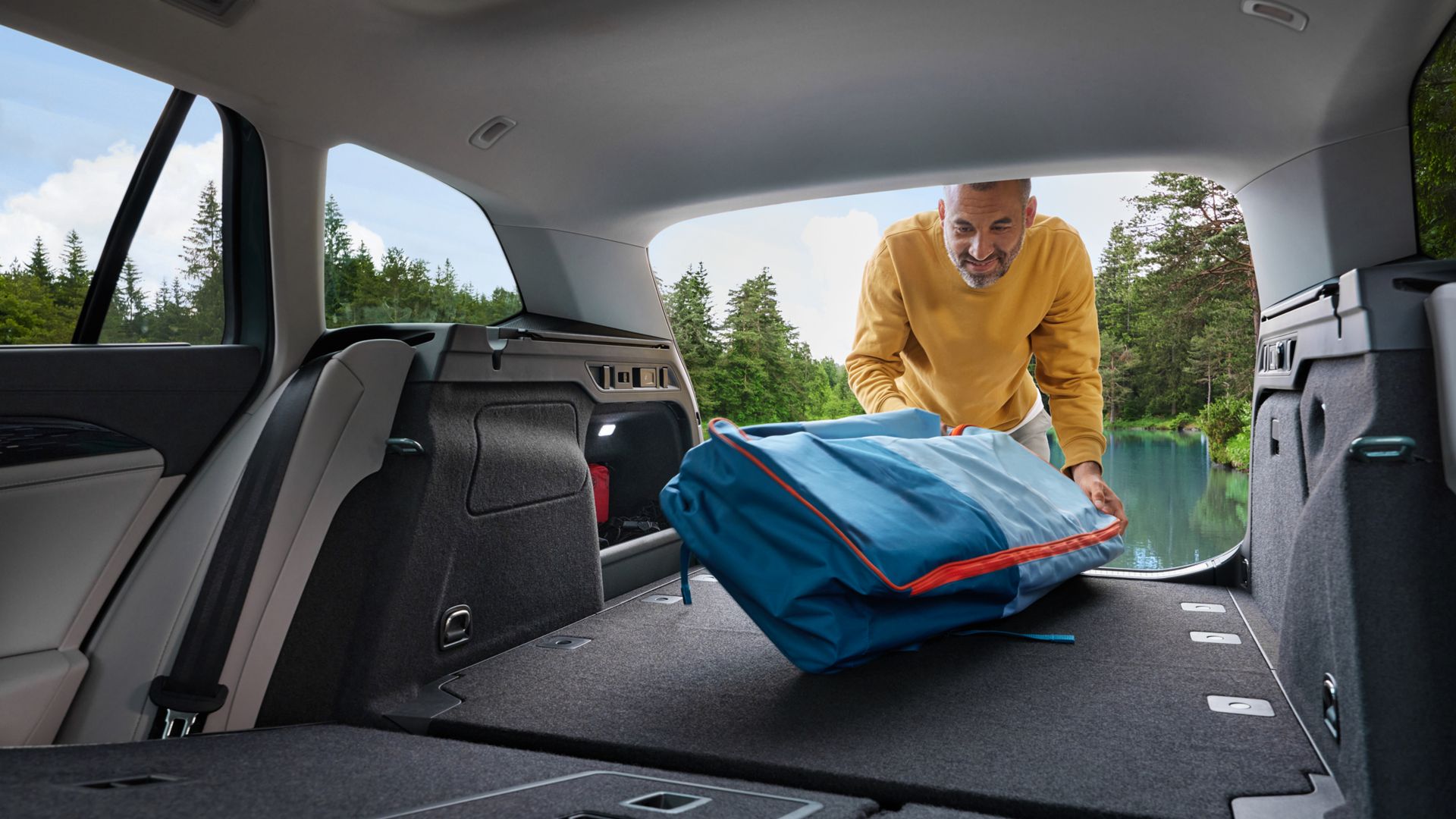 The new VW Passat’s large boot 