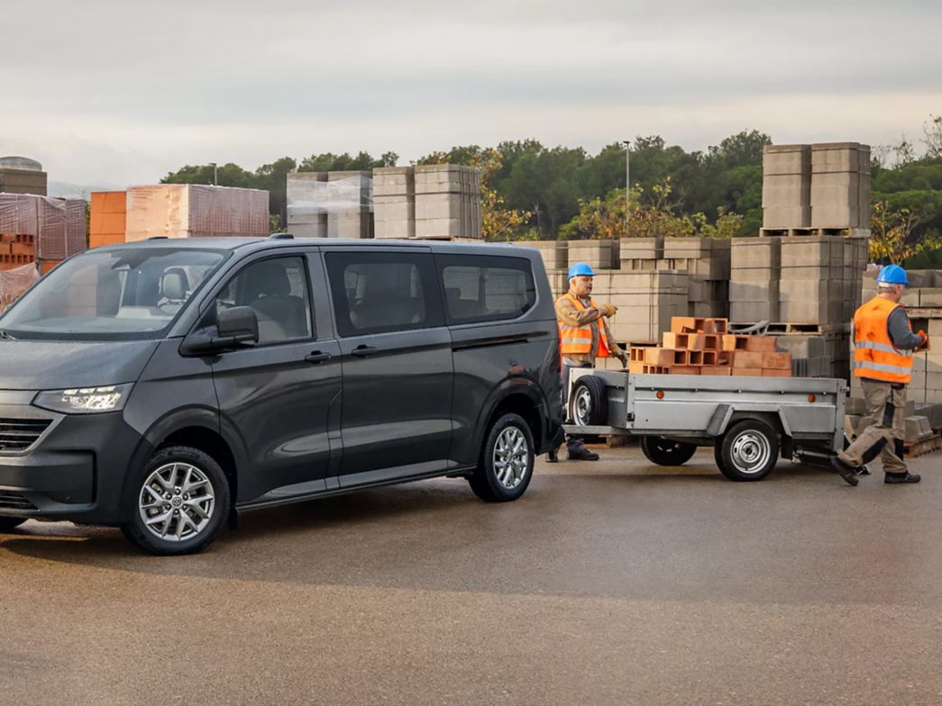 VW Transporter side and rear view