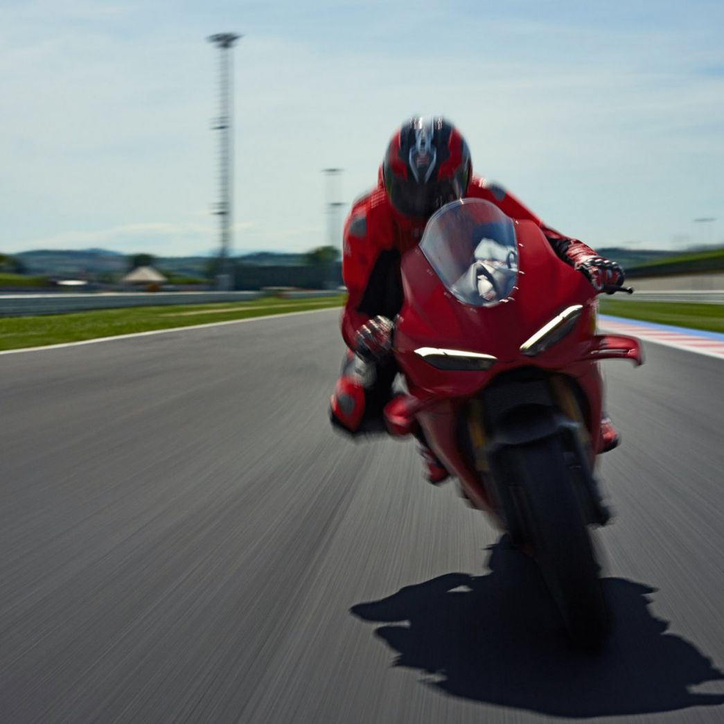 Panigale V4 on the race track