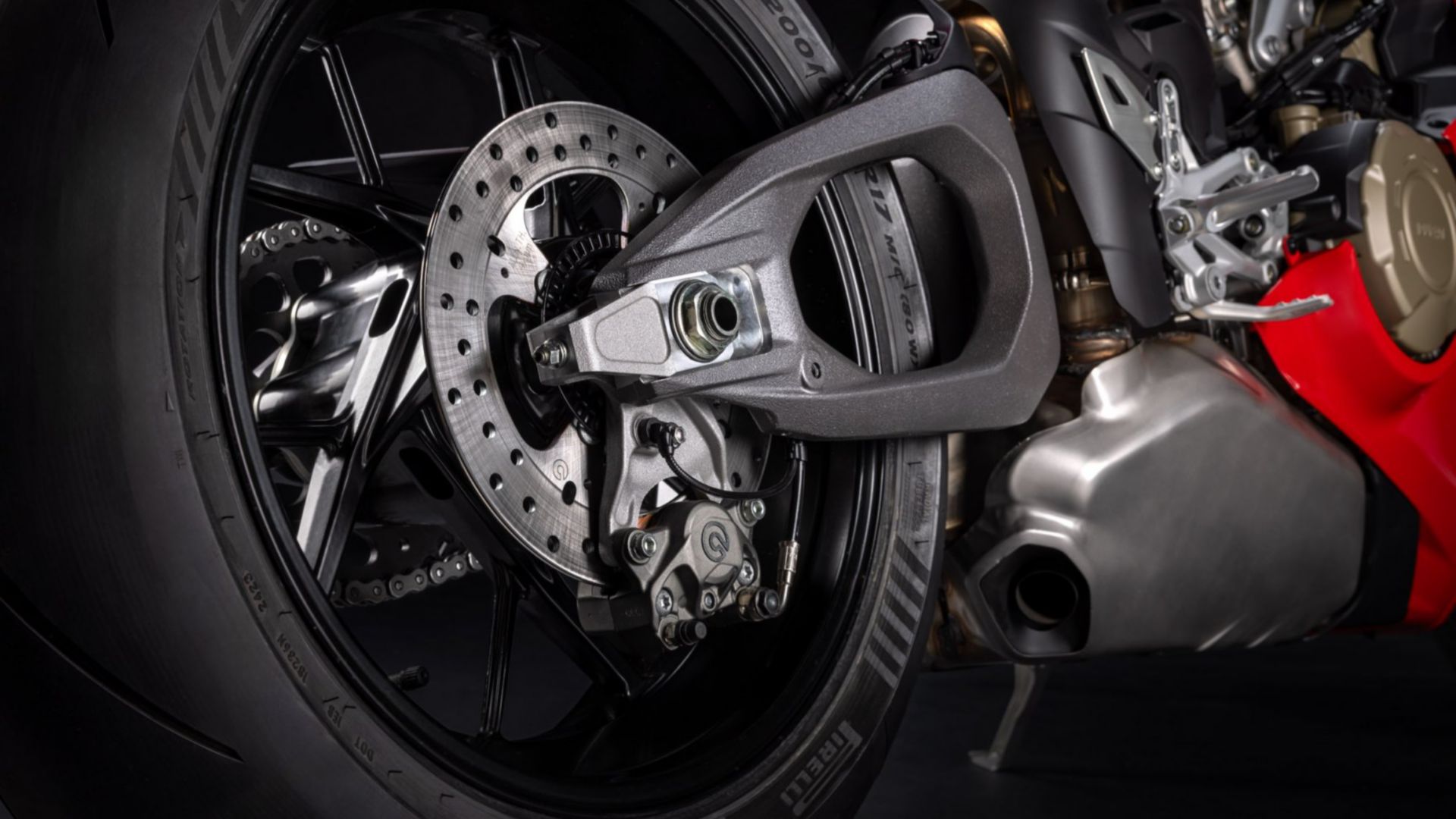 Ducati Panigale V4 close-up of wheel