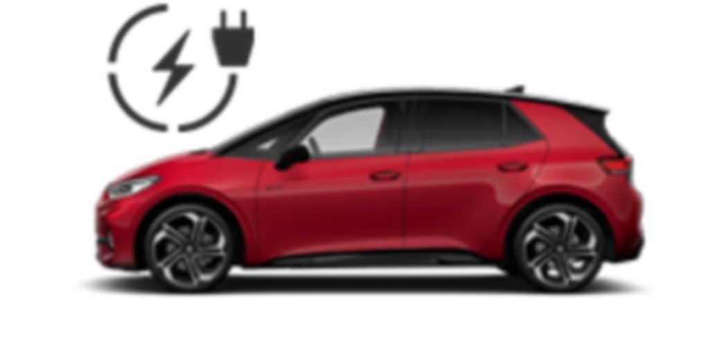 VW ID.3 GTX verde vista laterale